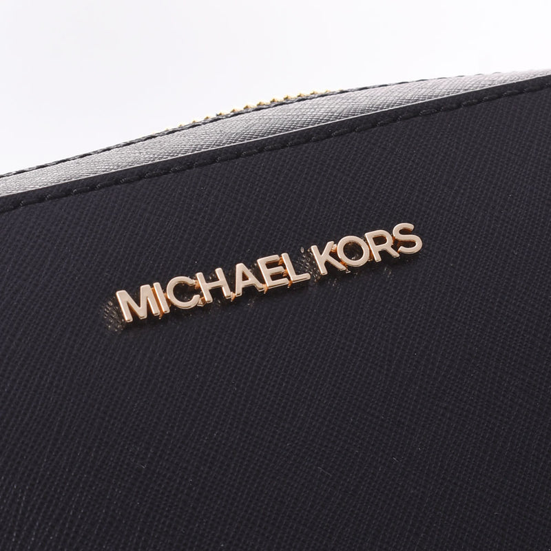 MICHAEL KORS マイケルコース チェーンショルダー アウトレット 黒 ゴールド金具 35T8GTTC9L-001 レディース PVCレザー ショルダーバッグ 未使用 銀蔵