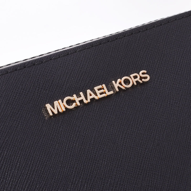 MICHAEL KORS マイケルコース チェーンショルダー アウトレット 黒 ゴールド金具 35T8GTTC9L-001 レディース PVCレザー ショルダーバッグ 未使用 銀蔵