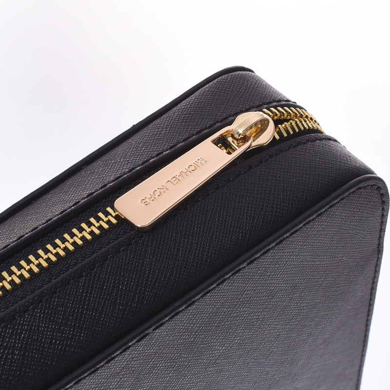 MICHAEL KORS マイケルコース チェーンショルダー アウトレット 黒 ゴールド金具 35T8GTTC9L-001 レディース PVCレザー ショルダーバッグ 未使用 銀蔵