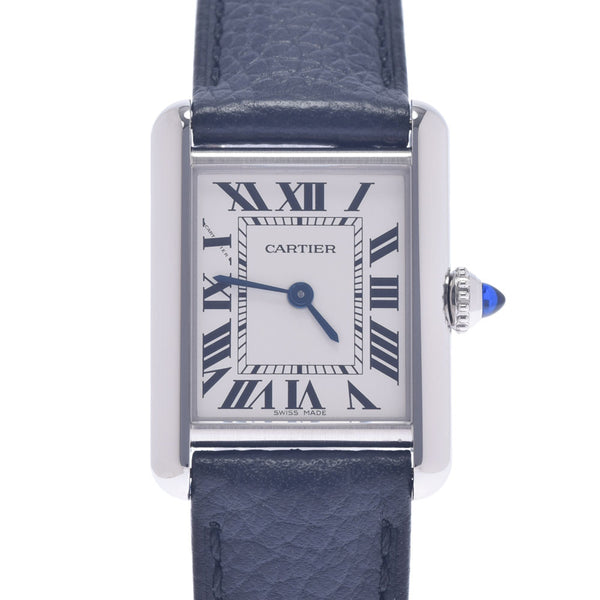 Cartier Cartier Tank Mast SM WSTA0042 Ladies SS/Leather Watch Quartz Silver Dial A Rank Used Ginzo