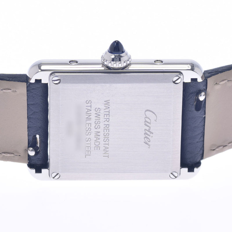 Cartier Cartier Tank Mast SM WSTA0042 Ladies SS/Leather Watch Quartz Silver Dial A Rank Used Ginzo