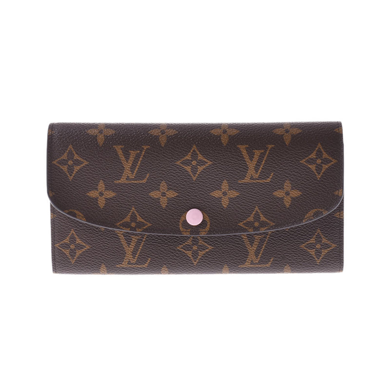 路易·威登（Louis Vuitton）路易斯·威登（Louis Vuitton）会标Portofoyille Emily Rose Ballerine M61289女士会标字符帆布钱包，二手Ginzo