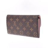 路易·威登（Louis Vuitton）路易斯·威登（Louis Vuitton）会标Portofoyille Emily Rose Ballerine M61289女士会标字符帆布钱包，二手Ginzo