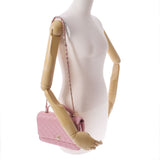 香奈儿香奈儿Matrasse连锁肩袋粉红色的金支架A57043女士Lambskin 2way Bag A RANK使用Ginzo