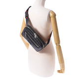 GUCCI グッチ ソフトGGスプリーム ベルトバッグ ブラック/グレー 474293 ユニセックス PVC カーフ ボディバッグ 新同 中古 銀蔵