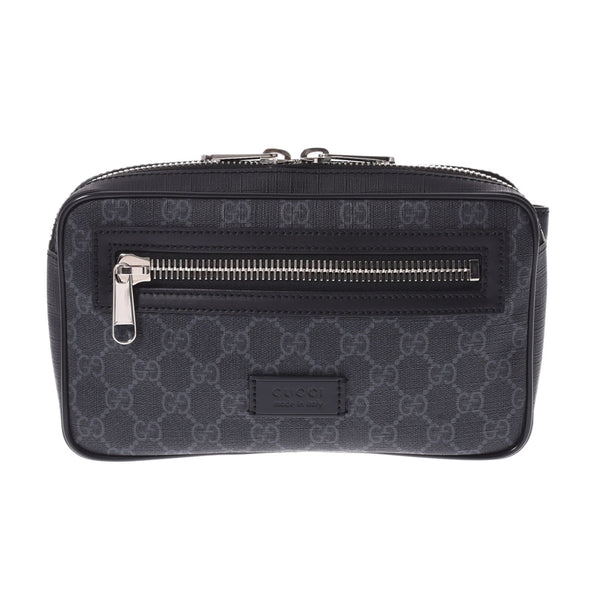 GUCCI Gucci Soft GG Sprem Belt Bag Black/Gray 474293 Unisex PVC Curf Body Bag New Used Ginzo