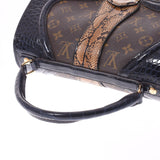 LOUIS VUITTON Louis Vuitton Monogram Missim Marriage Boling SP Order Navy Blue Ladies Crocodile Python Handbag A Rank Used Ginzo