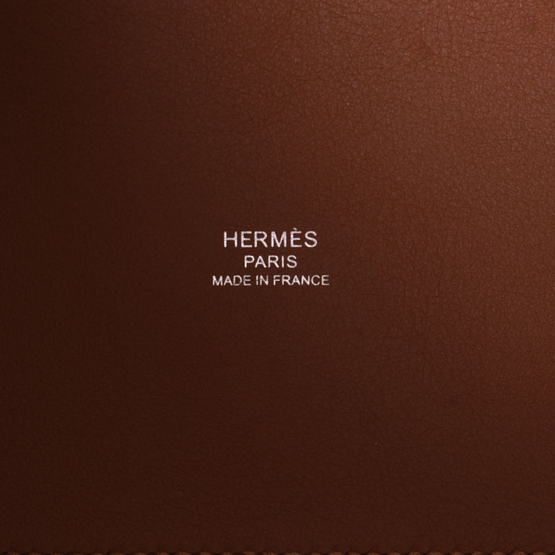 HERMES エルメス Hアンビエ 27 PM 2WAY ゴールド/アイボリー系 Z刻印(2021年頃)  レディース トワル/スイフト ハンドバッグ 新同 中古 銀蔵