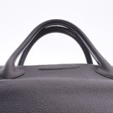 HERMES Hermes Bored 45 Black Silver Bracket □ H -engraved (around 2004) Unisex Togo Handbag A Rank Used Ginzo