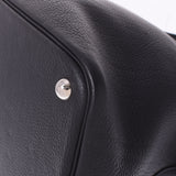 HERMES Hermes Bored 45 Black Silver Bracket □ H -engraved (around 2004) Unisex Togo Handbag A Rank Used Ginzo