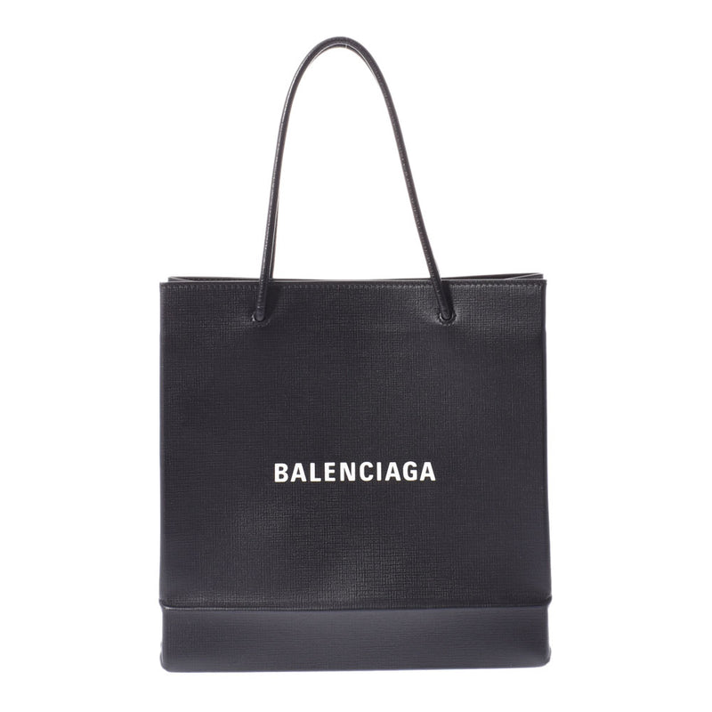 Valencia Shopping Tote Medium Black Unisex Leather Tote Bag 597860