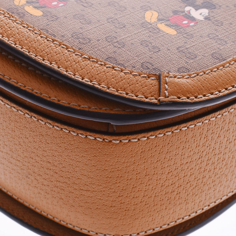 GUCCI Gucci Disney Collaboration GG Pattern Brown 602694 Ladies GG Sprem Canvas/Leather Shoulder Bag A Rank used Ginzo