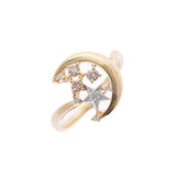 Other Moonstar motif diamond 0.20ct No. 14.5 Ladies K18YG/PT900 Ring/Ring A Rank Used Ginzo