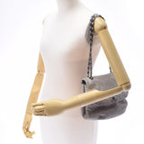 香奈儿香奈儿Matrasse链肩肩灰色古董灰色古董表层女士皮革肩带AB级使用Ginzo