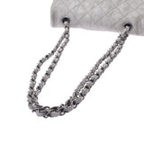 香奈儿香奈儿Matrasse链肩肩灰色古董灰色古董表层女士皮革肩带AB级使用Ginzo