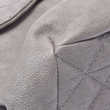 香奈儿香奈儿Matrasse链肩肩灰色古董灰色古董表层女士皮革肩带AB级使用Ginzo