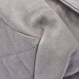 香奈儿香奈儿Matrasse链肩肩灰色古董灰色古董表层女士皮革肩带AB级使用Ginzo