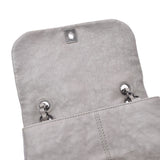 香奈儿香奈儿Matrasse链肩肩灰色古董灰色古董表层女士皮革肩带AB级使用Ginzo