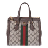 GUCCI グッチ オフィディア GG スモールトート 2WAY ブラウン ゴールド金具 547551 レディース GGスプリームキャンバス ハンドバッグ 新同 中古 銀蔵