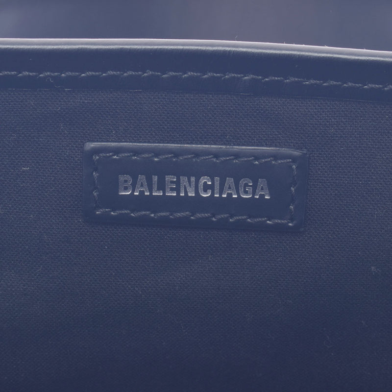 BALENCIAGA Balenciaga Navy Bass Natural/Black 339933 Ladies Canvas/Leather Handbag A Rank used Ginzo