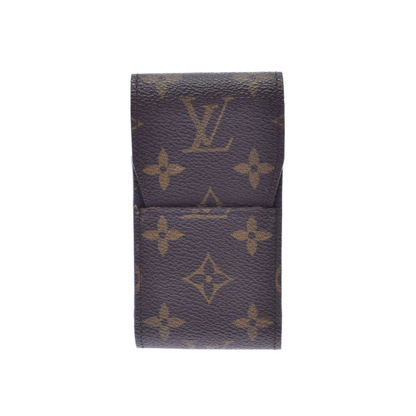 路易威顿路易斯·维顿（Louis Vuitton），路易威登（Louis Vuitton）会标烟盒棕色M63024女士会标帆布品牌配件B等级二手Ginzo