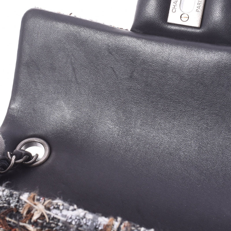 香奈儿香奈儿Matrasse minima Mrsse链肩肩肩hirdle肩/茶古董银支女士特威德肩袋ab ab rank rank used ginzo