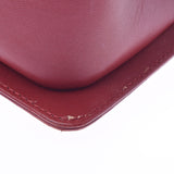 香奈儿香奈儿男孩频道25厘米连锁葡萄酒红金金架女士拉姆皮肤肩袋B等级