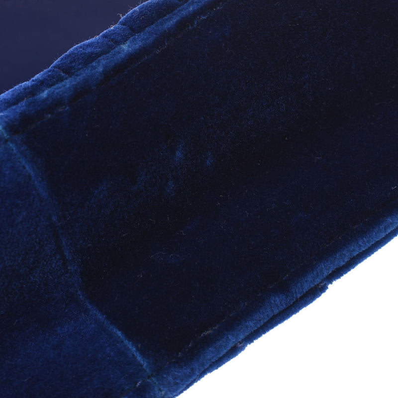 Gucci Gucci GG Malmont Mini Chain肩肩蓝色金色broo 446744女士Velor肩带B等级二手Ginzo