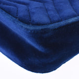 Gucci Gucci GG Malmont Mini Chain肩肩蓝色金色broo 446744女士Velor肩带B等级二手Ginzo