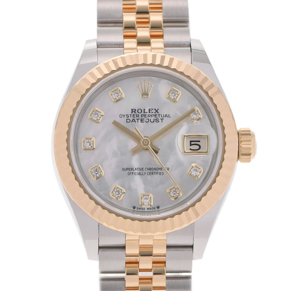 ROLEX Rolex Datejust 28 279173NG Ladies YG/SS Watch Automatic Wrap White Shell Dial A Rank used Ginzo