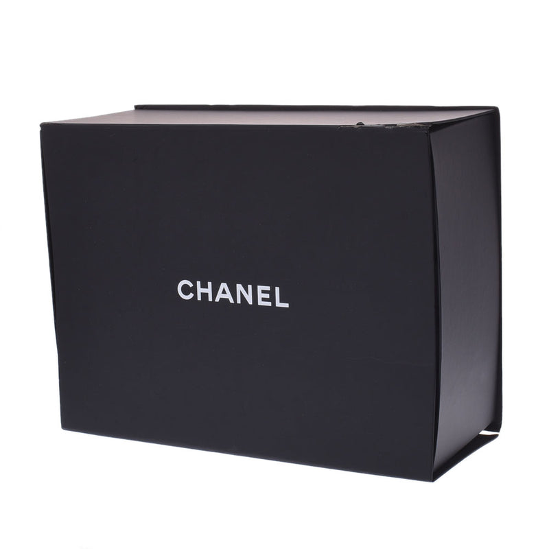 CHANEL シャネル マトラッセ チェーンショルダー Wフラップ30cm 黒 シルバー金具 レディース キャビアスキン ショルダーバッグ 新同 中古 銀蔵