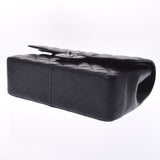 CHANEL シャネル マトラッセ チェーンショルダー Wフラップ30cm 黒 シルバー金具 レディース キャビアスキン ショルダーバッグ 新同 中古 銀蔵