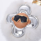 LOUIS VUITTON Louis Vuitton Porto Chules Vivienne White Gold Bracket M00554 Unisex Leather Mink Far Key Holder A Rank Used Ginzo