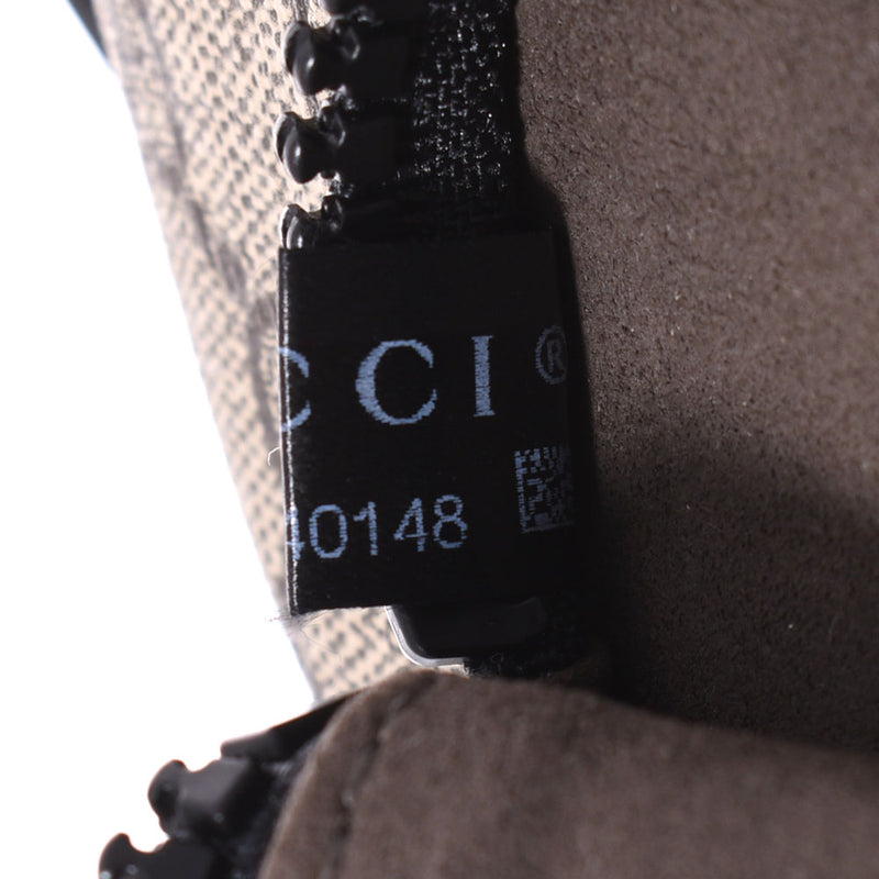 GUCCI Gucci GG Sprem West Bag Beige/Black Silver Bracket 450946 Unisex PVC/Leather Body Bag A Rank used Ginzo