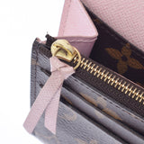 LOUIS VUITTON Louis Vuitton Monogram Portofoy Yemily Rose Ballerine M61289 Ladies Monogram Canvas Wallet AB Rank Used Ginzo