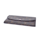 LOUIS VUITTON Louis Vuitton Monogram Portofoy Yemily Rose Ballerine M61289 Ladies Monogram Canvas Wallet AB Rank Used Ginzo