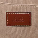 Chloe Chloe Woody Midium Tote Bag White/Brown Unisex Canvas/Calfskin Tote Bag New Ginzo
