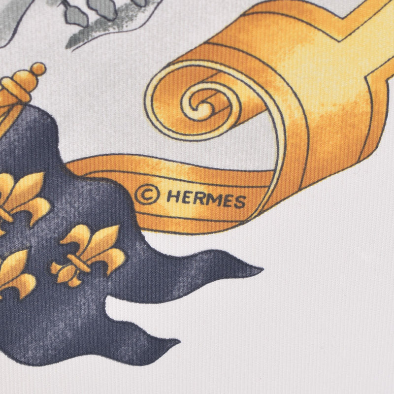 ファッション小物エルメス HERMES カレ90 スカーフ VOILES DE LUMIERE 光の帆船 シルク100% ベージュ系マルチカラー 海 大航海時代 未使用品