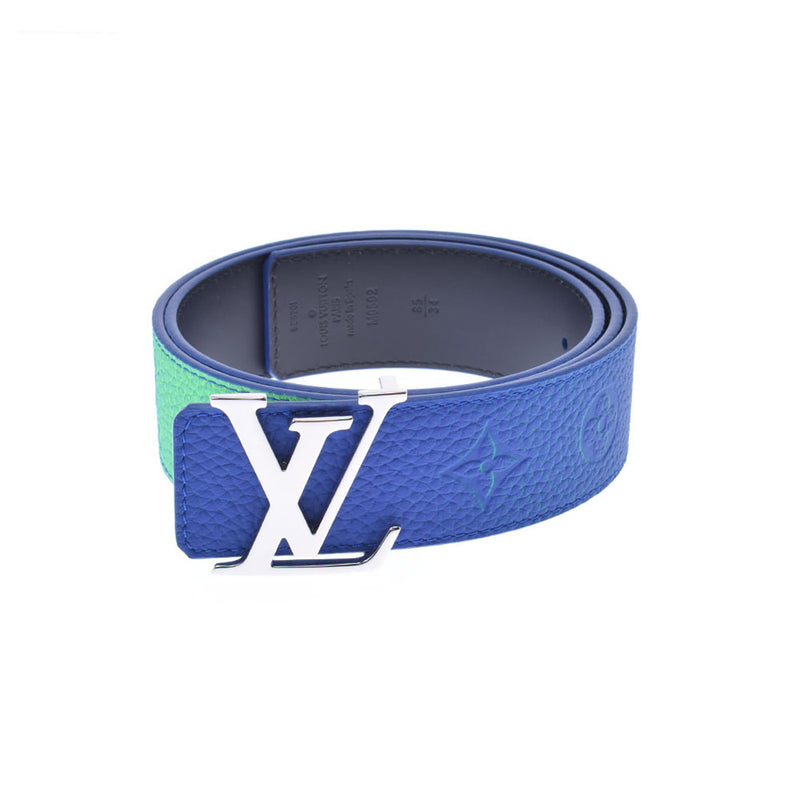 [Father's Day 100,000 or less] Ginzo New Louis Vuitton Monogram Santule Lv Initial 40mm Reversible Size 85 M0502 Neon Color Belt