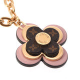 LOUIS VUITTON Louis Vuitton Bijouel Shenne Blooming Flower Brown/Pink Gold Bracket M63086 Ladies GP Keychain A Rank Used Ginzo