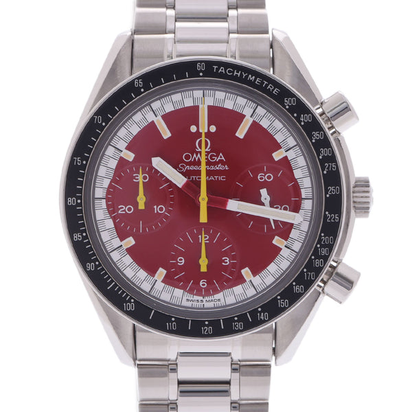 Omega Omega Speed ​​Master Schumacher 3510.61 Men's SS Watch Automatic Red Dial A Rank Used Ginzo