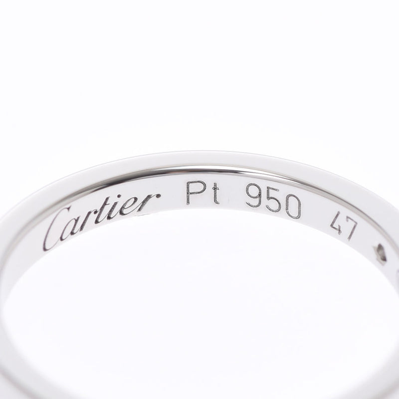Cartier Cartier Vallerina Wedding Ring 1P Diamond #47 Ladies PT950 Ring / Ring A Rank Used Ginzo