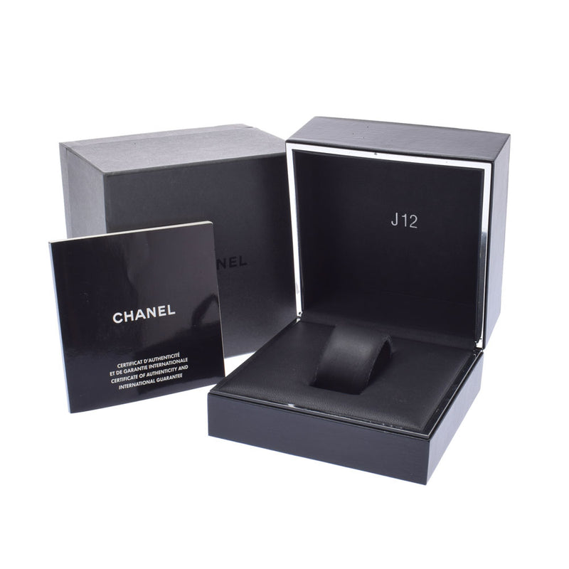 CHANEL シャネル J12 ベゼルダイヤ H0949 ボーイズ 黒セラミック 腕時計 クオーツ 黒文字盤 Aランク 中古 銀蔵