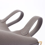 HERMES エルメス ピコタンロック PM  エトゥープ ゴールド金具 Z刻印(2021年頃) レディース トリヨンクレマンス ハンドバッグ 新同 中古 銀蔵