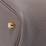 HERMES エルメス ピコタンロック PM  エトゥープ ゴールド金具 Z刻印(2021年頃) レディース トリヨンクレマンス ハンドバッグ 新同 中古 銀蔵
