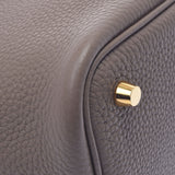 HERMES エルメス ピコタンロック PM  エトゥープ ゴールド金具 Z刻印(2021年頃) レディース トリヨンクレマンス ハンドバッグ 新同 中古 銀蔵