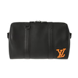 LOUIS VUITTON Louis Vuitton Dami Dami Steaded City Keepol Black M57417 Men's Leather Boston Bag A Rank used Ginzo