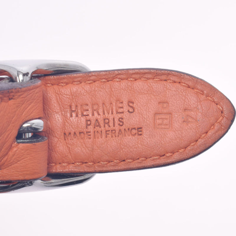 HERMES Hermes Trim 31 Orange Silver Bracket □ H -engraved (around 2004) Ladies Toryon Lemance One Shoulder Bag B Rank Used Ginzo