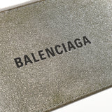 BALENCIAGA バレンシアガ ロングコイン＆カードホルダー シルバー/ラメ シルバー金具 ユニセックス グレインカーフレザー カードケース Bランク 中古 銀蔵