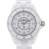 香奈儿香奈儿（Chanel Chanel）J12 33mm 12p钻石H1628男士白色陶瓷/ss Watch Quartz White Dial A RANS二手Ginzo